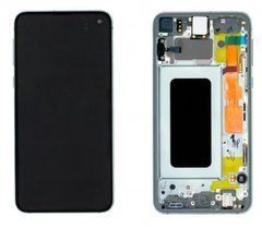 Дисплей Samsung G970 Galaxy S10e модуль в зборі з тачскріном, жовтий, з рамкою, Original # GH82-1885, Original, з рамкою