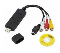 Відеоконвертер USB 2.0 VHS to DVD, плата відеозахоплення RCA/S-Video для оцифрування відео на ПК