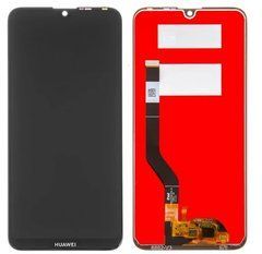 Дисплей Huawei Y7 2019 VER2 модуль в зборі з тачскріном, чорний, HC, High Copy, без рамки