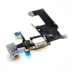 Шлейф гнізда зарядки для Apple iPhone 5 з коннектором навушників, мікрофоном, білий.