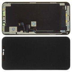 Дисплей iPhone 11 PRO модуль в зборі з тачскріном та рамкою чорний, оригінал знятий з телефону, Original, з рамкою