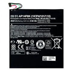 Акумуляторна батарея AP14F8K для мобільного телефону Acer Iconia Tab A1-840, A1-850, A1-860