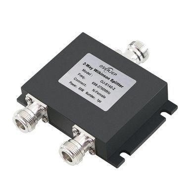 Сплиттер ВЧ 698-2700MHz OJ-S140-2 Wilkinson, 50W, N-Female, для антенных систем и телекоммуникаций