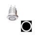 Кнопка питания DC 12-24V 4A 12mm, подсветка White Ring, импульсная, IP65, под монтаж