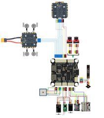 Стек FC&ESC DakeFPV H743 3&ndash;12S 30&times;30, 4in1 ESC 120A, Betaflight, Ardupilot, для великих дронів