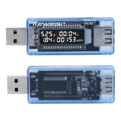 Тестер USB Keweisi KWS-V20, мультиметр амперметр вольтметр, USB-A, для вимірювань