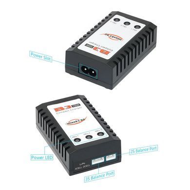 Charger iMAX B3 Pro для LiPo батарей 2-3S 7.4-11.1V, вбудований БЖ, балансир для АКБ