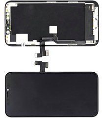 Дисплей iPhone 11 PRO модуль в сборе с тачскрином и рамкой черный, TFT, High Copy, с рамкой