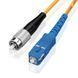 Патч-корд оптичний FC UPC to SC UPC, довжина 5м, одномодовий 9/125 G.652D 3mm, жовтий
