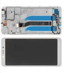 Дисплей Xiaomi Redmi 6 / 6А модуль в сборе с тачскрином, белый, с рамкой, Original New, Original PRC, с рамкой