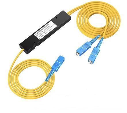 Спліттер оптичний 1x2 SC UPC cone splitter, одномодовий, низькі втрати, для FTTH/мереж PON