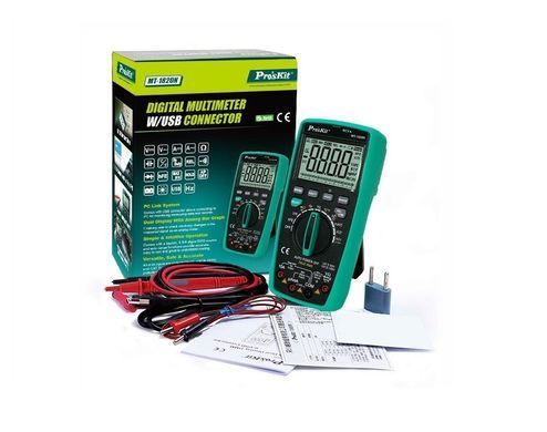 Мультиметр Pro'sKit MT-1820N цифровий, True RMS, USB, NCV, вимірювання температури, частоти та ємності