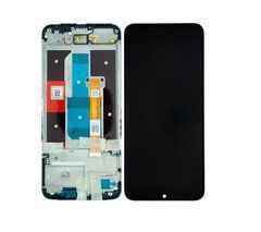 Дисплей Realme C35 модуль в зборі з тачскріном і рамкою, Original PRC, чорний, Original PRC, з рамкою