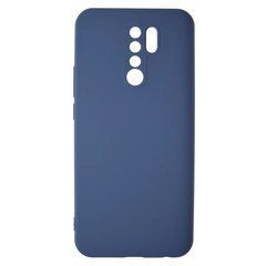 Чохол для телефону Xiaomi Redmi 9 синій, силікон+пластик, cover full
