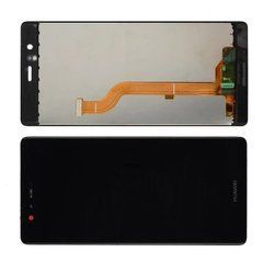 Дисплей Huawei P9 модуль в зборі з тачскріном, чорний, з рамкою, High Copy, з рамкою