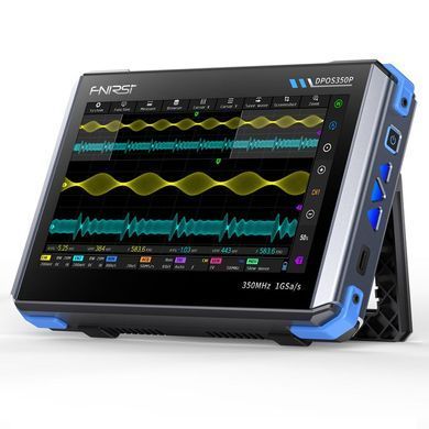 Осциллограф цифровой FNIRSI DPOS350P 4-в-1, 2-канальный, полоса пропускания 350Mhz, 7" IPS-дисплей 1024&times;600