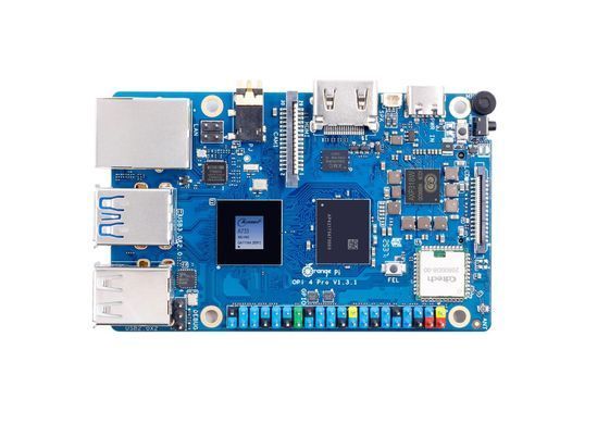 Одноплатний ПК Orange Pi 4 Pro 4GB LPDDR5 Allwinner A733 WiFi 6 Bluetooth 5.4 для IoT, DIY-проектів