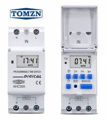 Реле часу TOMZN AHC30A 30A 220V, тижневе програмоване, на DIN-рейку