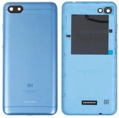 Задня кришка для смартфону Xiaomi Redmi 6A блакитна кольору, dual SIM
