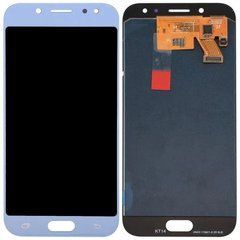 Дисплей Samsung j730 Galaxy J7 (2017) модуль в зборі з тачскріном, блакитний, оригінал, Original, без рамки