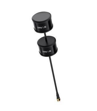 Антенна 1.3G RHCP GEPRC SOMA DUAL 170+80mm 3.26Dbi, SMA-Male прямой, черная, для FPV дронов