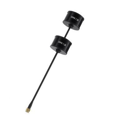 Антенна 1.3G RHCP GEPRC SOMA DUAL 170+80mm 3.26Dbi, SMA-Male прямой, черная, для FPV дронов