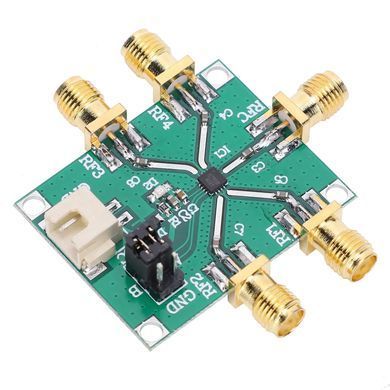 Коммутатор радиовходов HMC7992, 1x4 RF switch, диапазон 0,1-6ГГц, высокочастотный переключатель сигнала