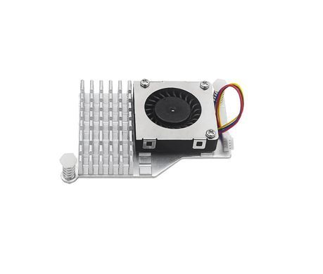 Радіаторна система охолодження для Raspberry Pi 5, радіатор з вентилятором, активний кулер, сірий