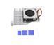 Радіаторна система охолодження для Raspberry Pi 5, радіатор з вентилятором, активний кулер, сірий