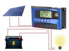 Контролер заряду EASUN MPPT 30A, 12/24V, для сонячних панелей, дисплей, USB, під свинцеві АКБ AGM/GEL/LiFePO4
