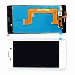 Дисплей Sony Xperia M4 Aqua E2312 модуль в сборе с тачскрином, белый, без рамки