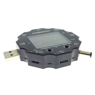 Тестер USB ATORCH UD18 мультиметр вольтметр амперметр, USB/Type-C/DC, 18-в-1, BT, для измерений