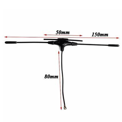 Антена 915/2400Mhz 150х80мм, IPEX1/UFL female, лінійна поляризація, диполь-Т для приймача керування