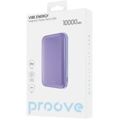 Повербанк Proove Vibe Energy 10000mAh, 20W, наружный аккумулятор, батарея, УМБ, power bank
