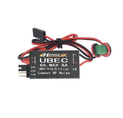Регулятор живлення HENGE UBEC 6A 2-6S понижуючий 7-25.5V TO 5V 6V 7.4V, Lowest RF Noise