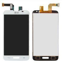 Дисплей LG D320, D321, MS323 Optimus L70 модуль в зборі з тачскріном, білий, без рамки