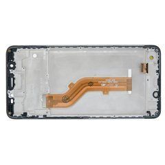 Дисплей TECNO POP 4 модуль в зборі з тачскріном і рамкою, чорний, High Copy, з рамкою