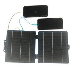 Сонячна панель 10W, USB +Type-C 5V складна портативна, ETFE монокристал, зарядка телефону, павербанка