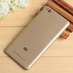 Задня кришка для смартфону Xiaomi Mi4c золотиста, з власником SIM-карти, з бічною кнопкою