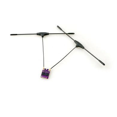 Приймач керування ELRS 868/915MHz HappyModel ES900 DUAL RX + дві T-антени, для FPV дронів