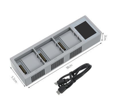 Зарядний хаб для DJI Mavic 3 charging hub 65W з дисплеєм і USB-кабелем, для зарядки акумуляторів