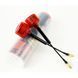 Антена 5.8G LHCP Rush Cherry 2 II 85mm 1.8Dbi, MMCX-J прямий, червона, для FPV дронів