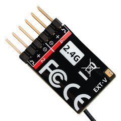 Приймач керування ELRS 2.4GHz Radiomaster ER4 PWM 4CH + антена в комплекті, для моделей автомобіля/човна/літака
