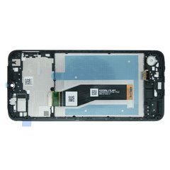 Дисплей Motorola Moto E13 XT2345 модуль в зборі з тачскріном і рамкою, Original PRC, чорний, Original PRC, з рамкою