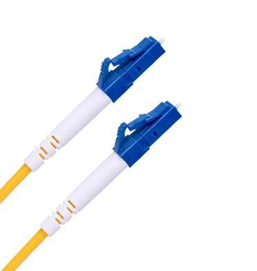 Патч-корд оптичний LC UPC to LC UPC, довжина 5м, одномодовий 9/125 G.652D 3mm, жовтий