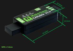 Адаптер USB-CAN CANable V2.0 S Makerbase, USB, неізольований, для ПК, BMS, VESC, XDrive