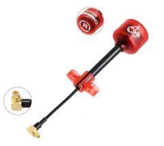 Антена 5.8G RHCP Rush Cherry 2 II 83mm 1.8Dbi, MMCX-JW кутовий, червона, для FPV дронів