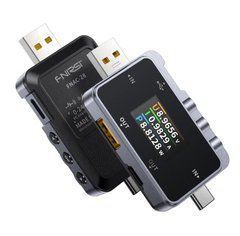 Тестер USB FNIRSI FNAC-28 вольтметр амперметр USB-A/Type-C, аналізатор QC/PD зарядки, для вимірювань