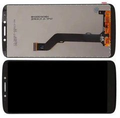 Дисплей Motorola Moto E5 PLAY GO EDITION XT1921-16 модуль в сборе с тачскрином, черный, без рамки