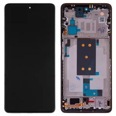 Дисплей Xiaomi 11T модуль в сборе с тачскрином с рамкой, Original PRC, черный, Original PRC, с рамкой